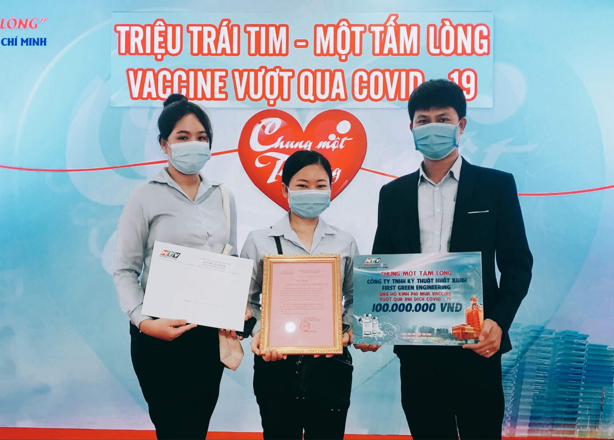 FIRST GREEN ENGINEERING CONTRIBUTES TO THE VACCINE FUND “CHUNG MOT TAM LONG”